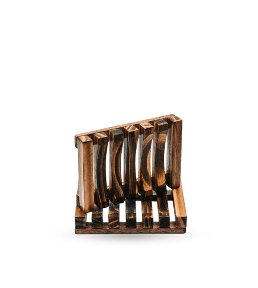 Natural Wooden Soap Dish - Jatem International